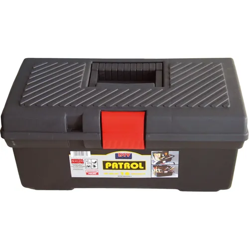 Zrušeno! nahrazeno výrobkem 78813, kufr na nářadí 19,5 ergo, 480x260x225mm, plastový, 42x23x19cm Nezadaná 78800