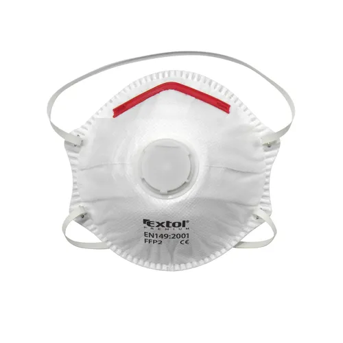 Zrušeno! nahrazeno výrobkem 8856724, respirátor s výdechovým ventilem, ffp2, tvarovaný EXTOL PREMIUM 8856722