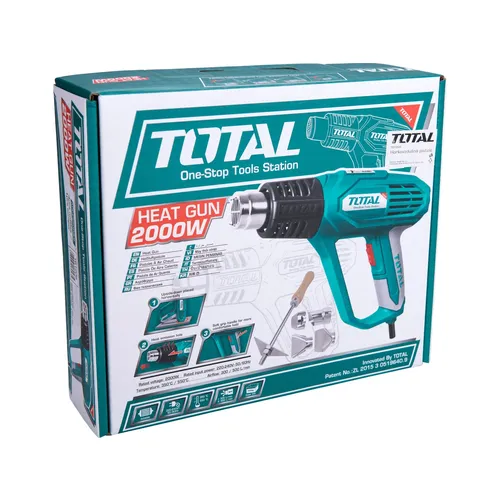 Zrušeno! nahrazeno výrobkem tb20036, pistole horkovzdušná, 2000w TOTAL TB1206