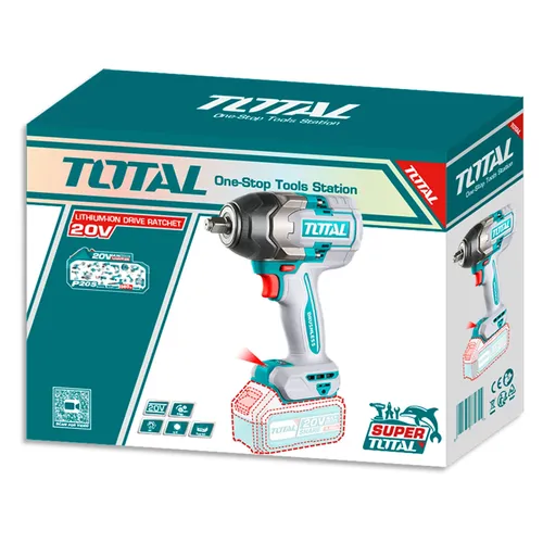 Utahovák rázový aku 1/2", brushless, 850nm, 20 v li-ion, bez baterie a nabíječky, industrial TOTAL TIWLI20851