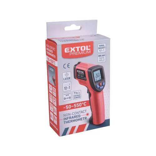 Teploměr bezkontaktní ir průmyslový EXTOL PREMIUM 8831302