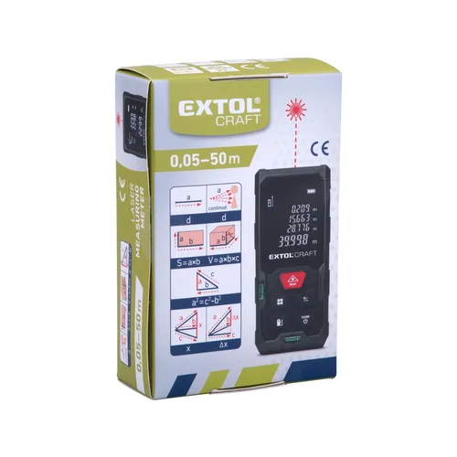 Metr laserový digitální 50m EXTOL CRAFT 920202