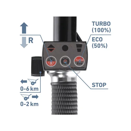Dvoukolák nákladní s převodovkou aku, 400kg, 225l, 40v li-ion, 6ah EXTOL PREMIUM 8891592