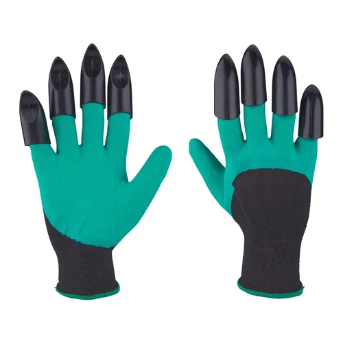 Rukavice zahradní polyesterové s latexem a drápy na pravé ruce, velikost 9", pes s latexem EXTOL PREMIUM 8856662