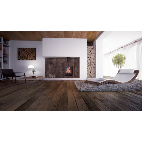 HS Flamingo SAPORO 11 hnědá teplovzdušná krbová kamna