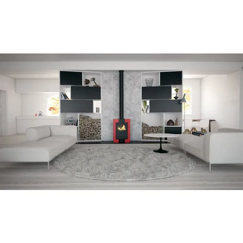 HS Flamingo ESPO II červená krbová kamna