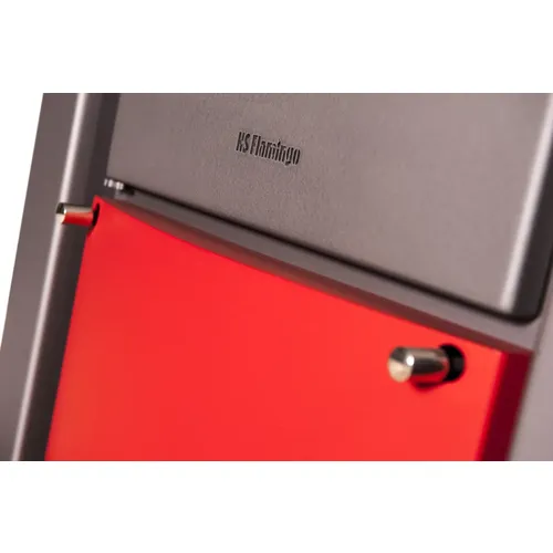 HS Flamingo Amos červená krbová kamna