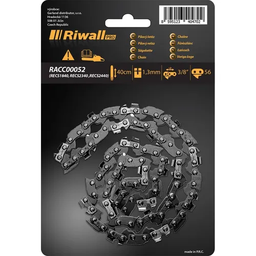 Riwall PRO Pilový řetěz 3/8" 1,3 mm ( lišta 16" ) 56 článků pro RECS 2440 / RECS 2440 E