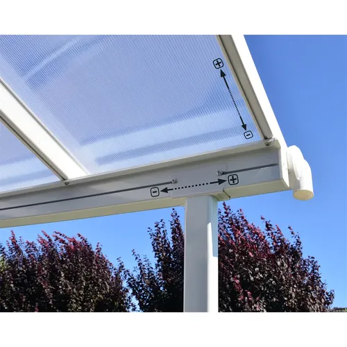 Palram - Canopia Sierra 3000 bílá 3 x 3 hliníková (montovaná) pergola