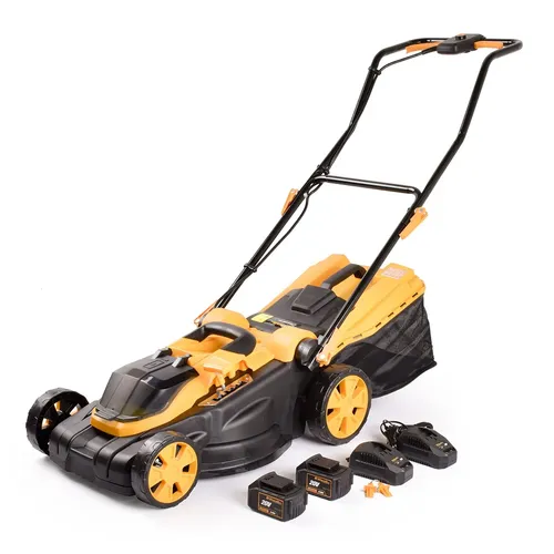 Riwall PRO RALM 3820 SET akumulátorová sekačka 2x20 V + 2x 4 Ah baterie + 2x nabíječka 2,4 A