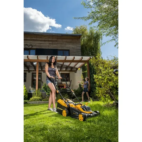 Riwall PRO RALM 3820 SET akumulátorová sekačka 2x20 V + 2x 4 Ah baterie + 2x nabíječka 2,4 A