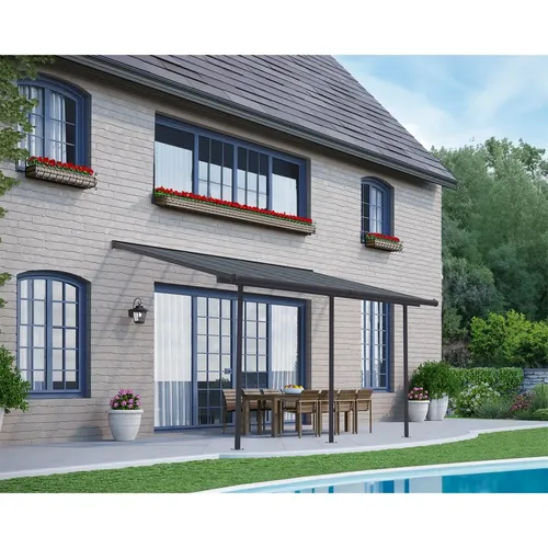 Palram - Canopia Capri 4200 antracit 3 x 4,25 hliníková (montovaná) pergola