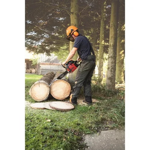 Scheppach BKS 5300 S řetězová pila s benzinovým motorem 53 ccm + sluchátka + ochranné brýle