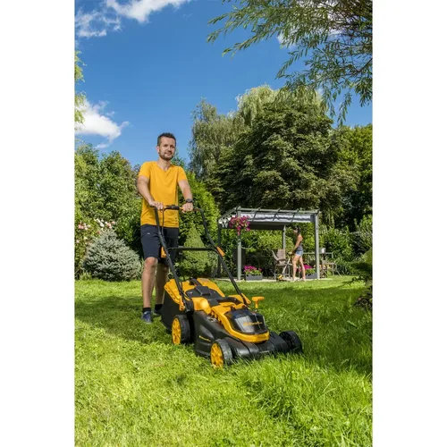 Riwall PRO RALM 3820 akumulátorová sekačka 2 x 20 V (bez baterie a nabíječky)
