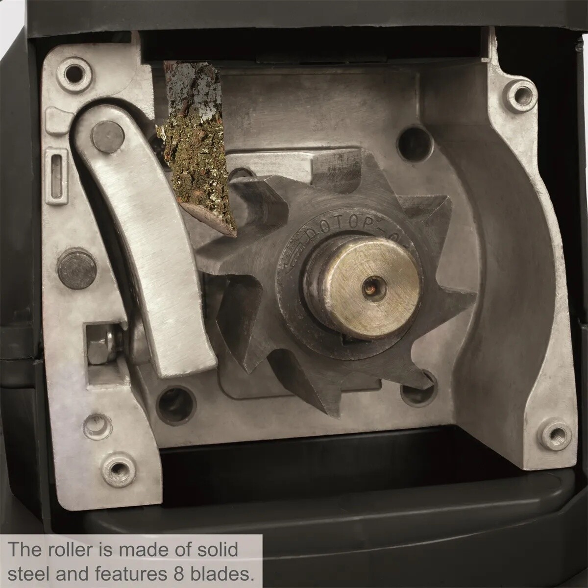 Válcový drtič větví